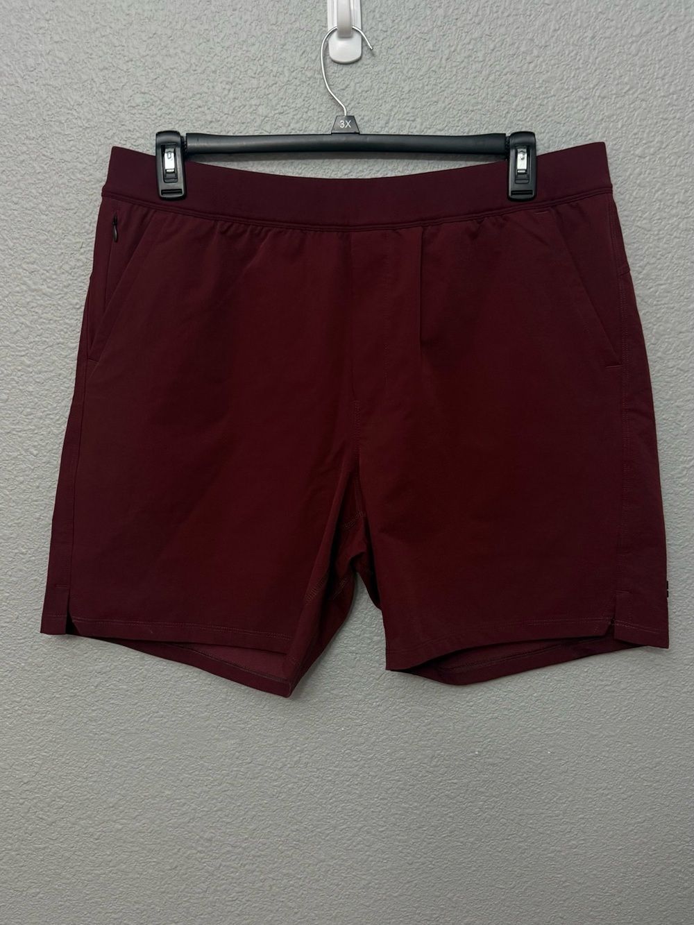 Public Rec x No Bull | Flex Shorts | Yoga | Maroon | Size 38”